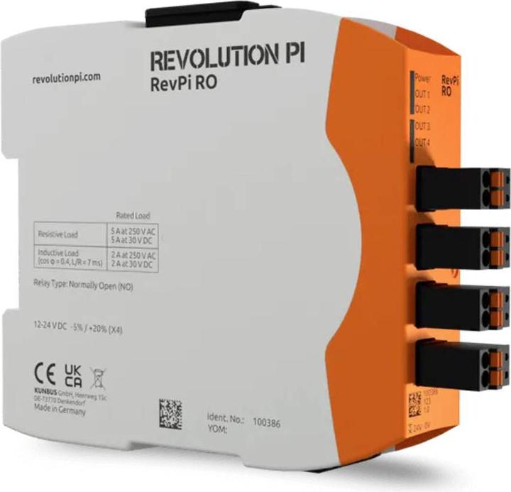 Actual product image Kunbus Revolution Pi by RevPi RO PR100386 PLC expansion module 24 V (Shield)