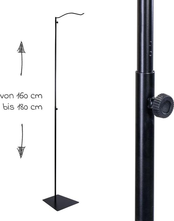 Actual product image Julius Zöllner Canopy holder Max black, with stand for canopies