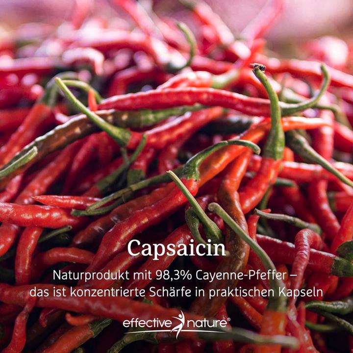 Produktbild Effective Nature Capsaicin aus Cayennepfeffer (60 Stück, Kapseln)