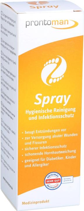 Actual product image Prontoman Foot care spray, 75 ml solution (Foot deodorant & powder, 75 ml)