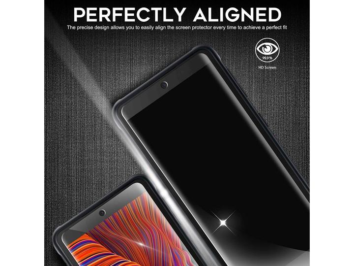 Actual product image Screenguard Samsung Galaxy XCover 5 bulletproof glass protective film Case Friendly Design (1 Piece, Samsung Galaxy S21)