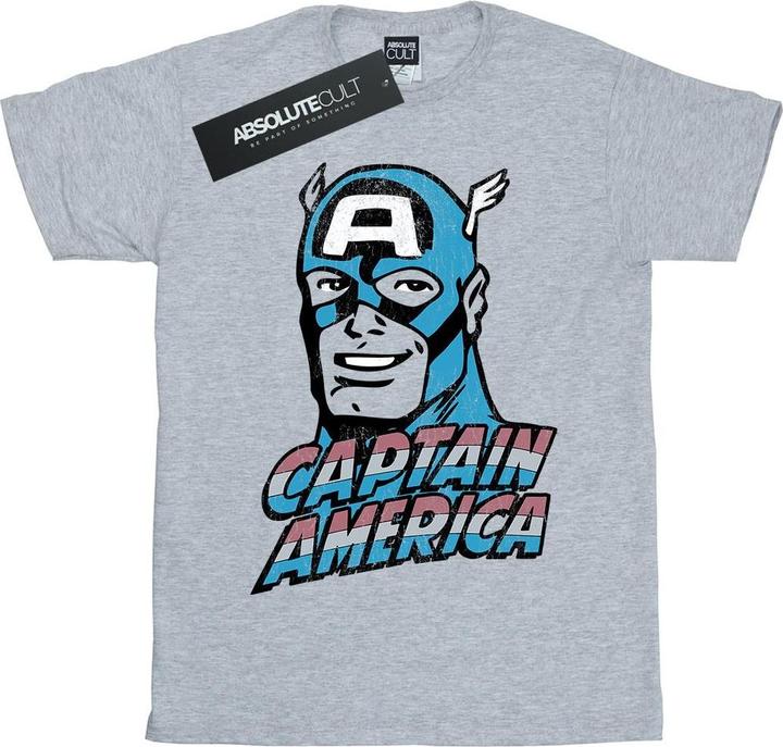 Immagine prodotto Captain America Distressed Maglietta Uomo (3XL)