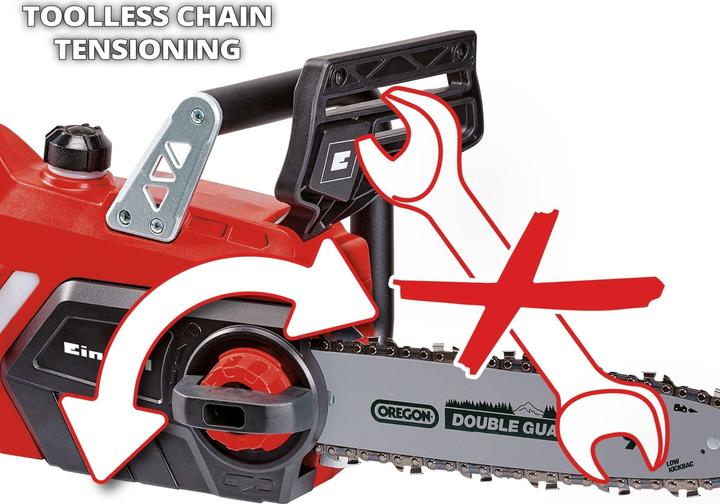 Actual product image Einhell Battery chainsaw GE-LC 18 Li Kit, 3 Ah, with replacement chain (Battery chain saw)