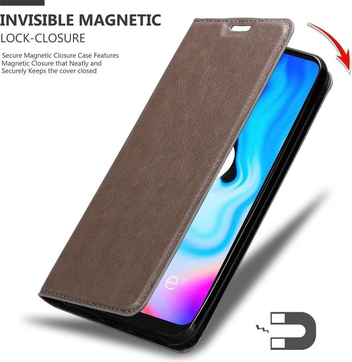 Productafbeelding Cadorabo Boek Onzichtbare Magneethoes (Motorola Moto E7 Plus)