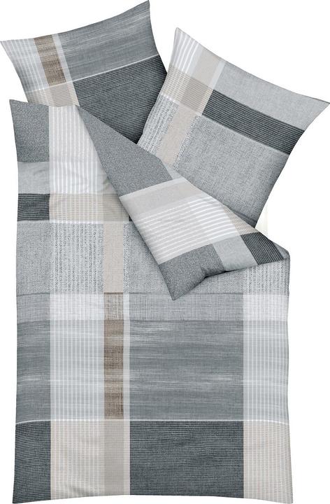 Produktbild Kaeppel Mako-Satin Bettwäsche Holiday schwarz (Bettwäsche Set, 160x210 cm + 65x100 cm)