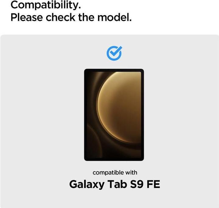 Actual product image Spigen Glas.tR Slim tempered glass for Samsung Galaxy Tab S9 FE 10.9" X510 / X516B (1 Piece, Galaxy Tab S9 FE)
