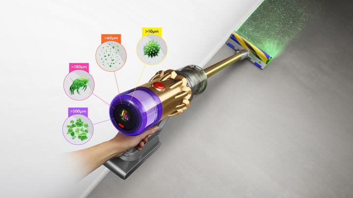 Productafbeelding Dyson V12 Detect Slim Absolute snoerloze stofzuiger zonder stofzak met 2 jaar garantie
