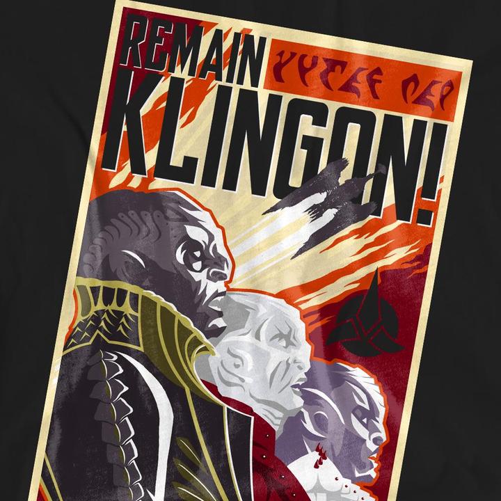 Immagine prodotto Universal Textiles Remain Klingon Maglietta Poster Adulto Unisex (XL)