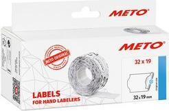 Image du produit METO Etiquettes pour étiqueteuses de prix, 26 x 16 mm, blanches convient pour Classic M, 2 lignes