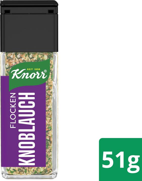 Produktbild Knorr 100% Natürlich Gewürzflocken Knoblauch, Würzmittel Streuer, Würzen ohne Salz und Zucker (51 g)