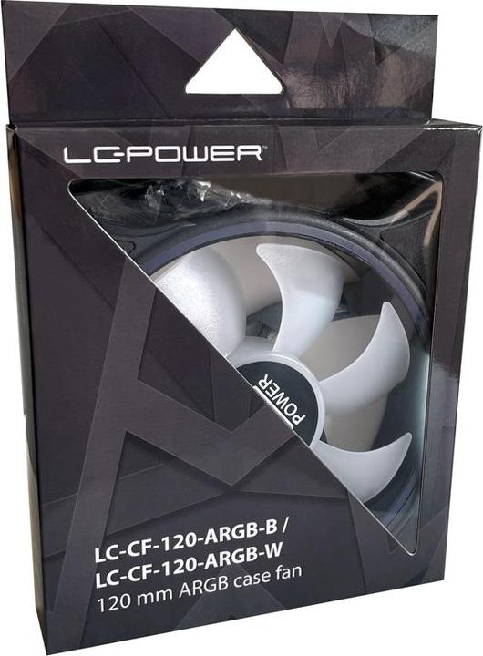 Actual product image LC-Power LC-CF-120-ARGB-B Black Housing fan 120mm 12x12CM retail (120 mm, 1 x)