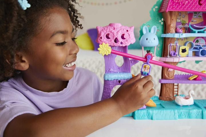 Actual product image Polly Pocket Pollyville animal party tree house