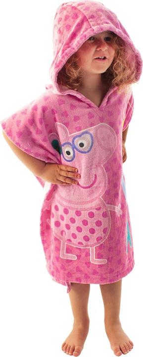 Actual product image Peppa Pig Girls' swimming costume and poncho set (110)