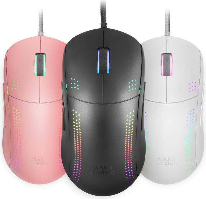 Actual product image Mars Gaming Souris Filaire Gamer Mmpro RGB (Noir) (Cable)