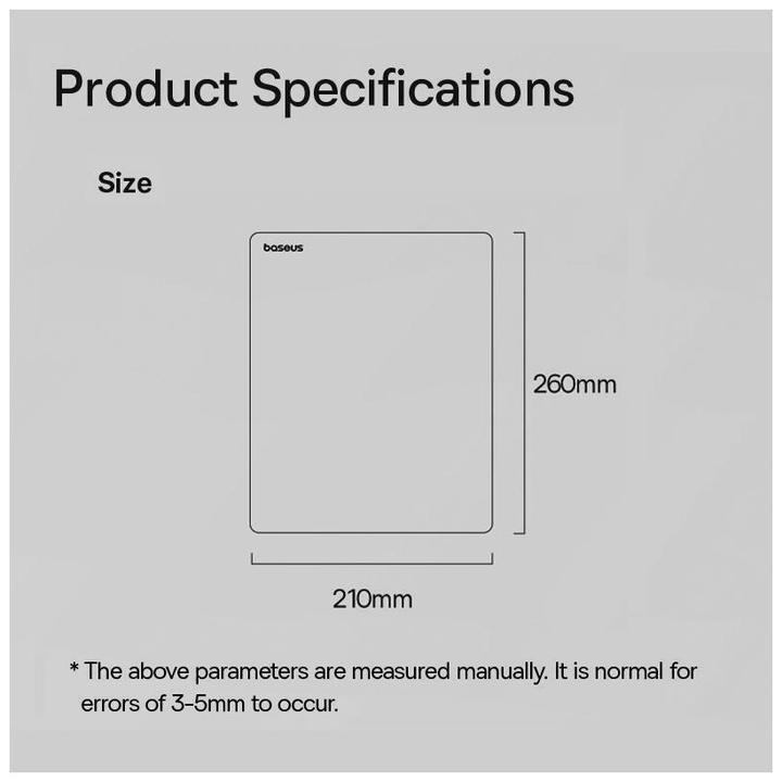 Actual product image Baseus mouse pad (pink)