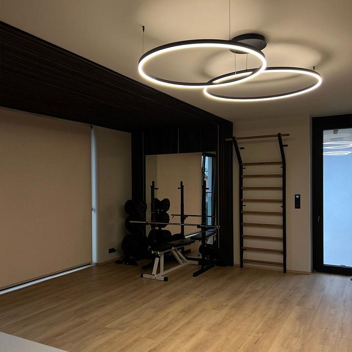 Produktbild s.luce Hängelampe Ring Gold Ø 80 | 60cm