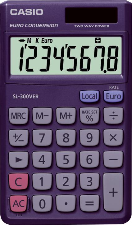 Actual product image Casio Sl-300 Ver (Solar cells, Batteries)