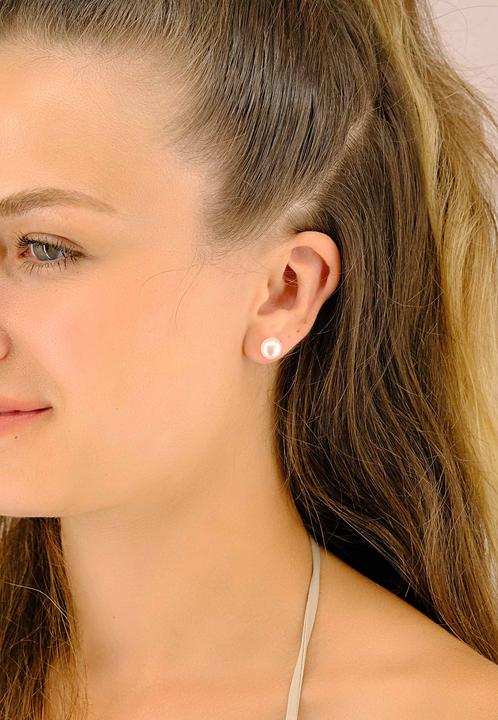 Produktbild Muau Stud earrings yellow gold 750 freshwater pearl 8-8.5mm (750/18K Gelbgold)
