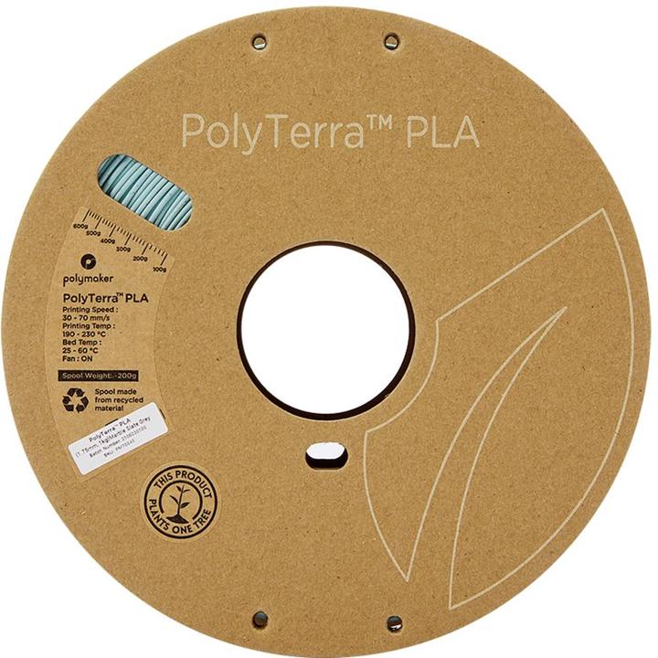 Produktbild Polymaker PolyTerra (PLA, 1.75 mm, 1000 g, Grau)