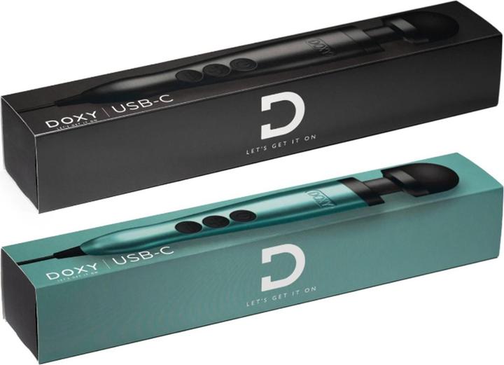 Actual product image Doxy 3 USB-C Wand Vibrator - Black