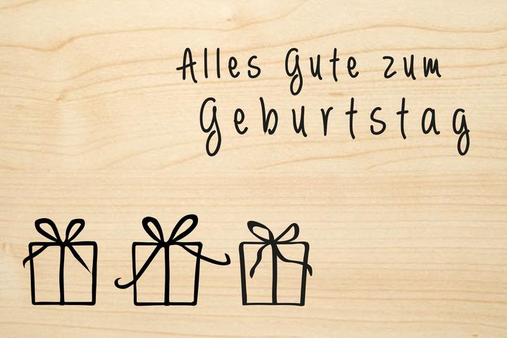 Die Laserei So Hot Cartes de voeux en bois (6 pcs)