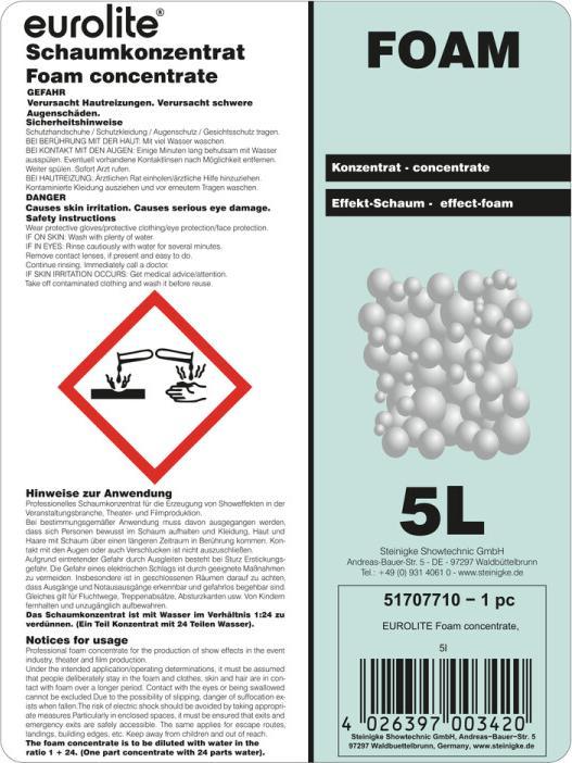 Produktbild Eurolite Schaumkonzentrat 5 l