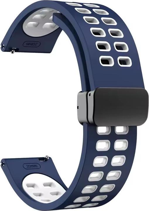 Immagine prodotto Cbx Pure Silikon Uhrenarmband mit magnetischer Faltschliesse 22mm (22 mm, Silicone)