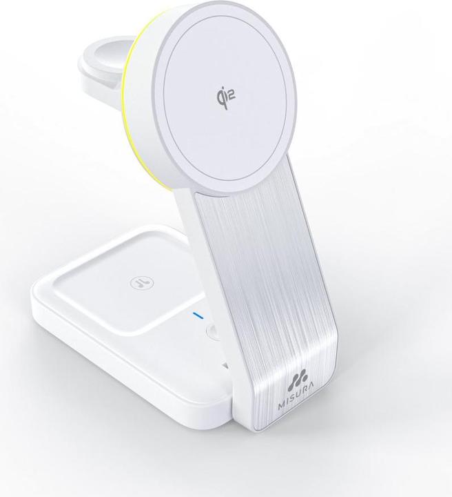 Produktbild Misura MH10 3-in-1 Faltbare Kabellose Ladestation - WHITE (30 W)