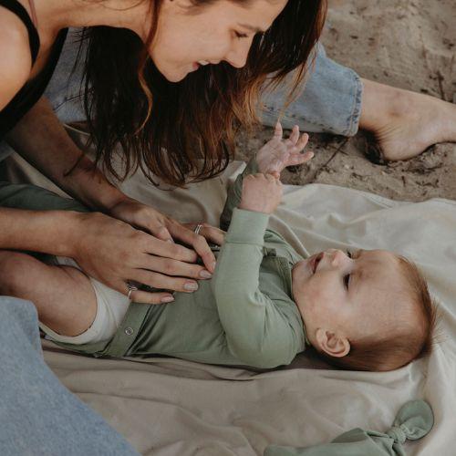 Actual product image Cloby Romper suit overall UPF + Olive Green (62, 63, 64, 65, 66, 68)