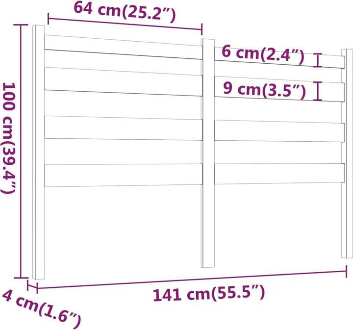 Immagine prodotto VidaXL Bonar (141 x 4 x 100 cm)