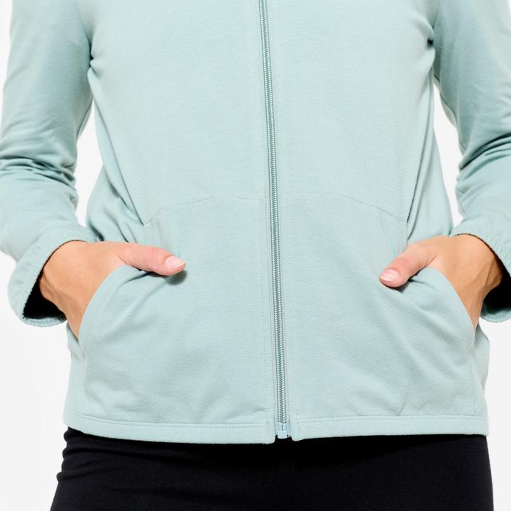Produktbild Domyos Kapuzenjacke Damen - grün (XS)