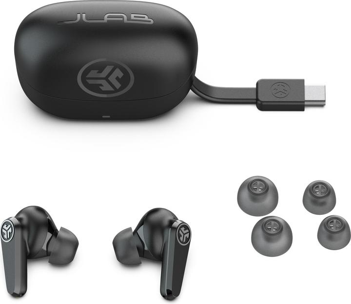 Immagine prodotto JLab Audio JLAB Go Pop ANC TWS Headphones black (ANC, 26 h, Senza fili)