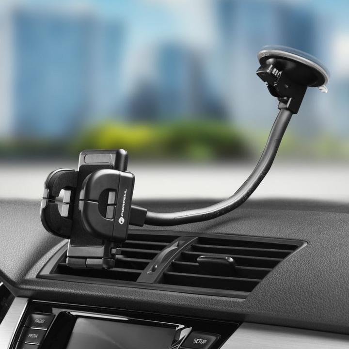 Immagine prodotto Forcell Stylus F-GRIP Regular 27 cm supporto per auto per parabrezza / cruscotto / bocchetta d'aria nero