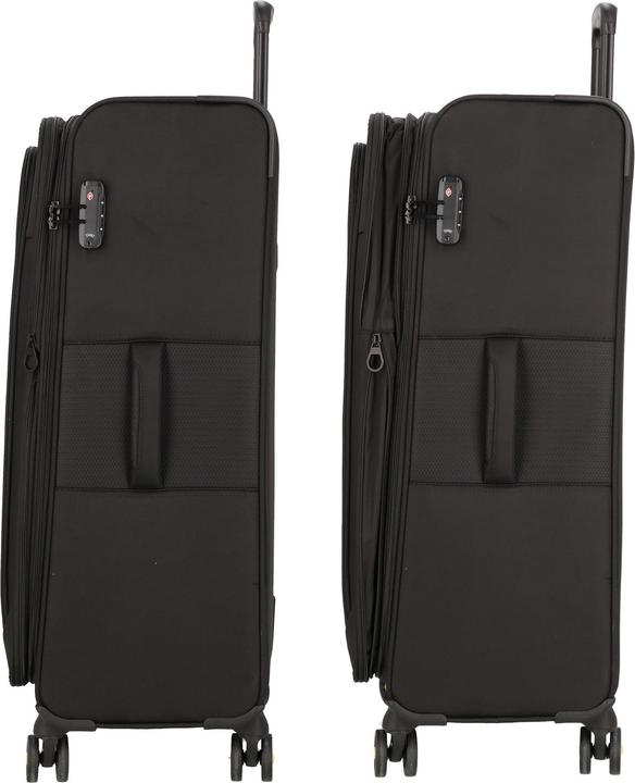 Produktbild D&N Travel Line 9704 4 Rollen Trolley L 78 cm mit Dehnfalte (107 l, L (90 - 115l))