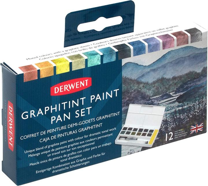 Actual product image Derwent Graphitint 12 pan set (White)