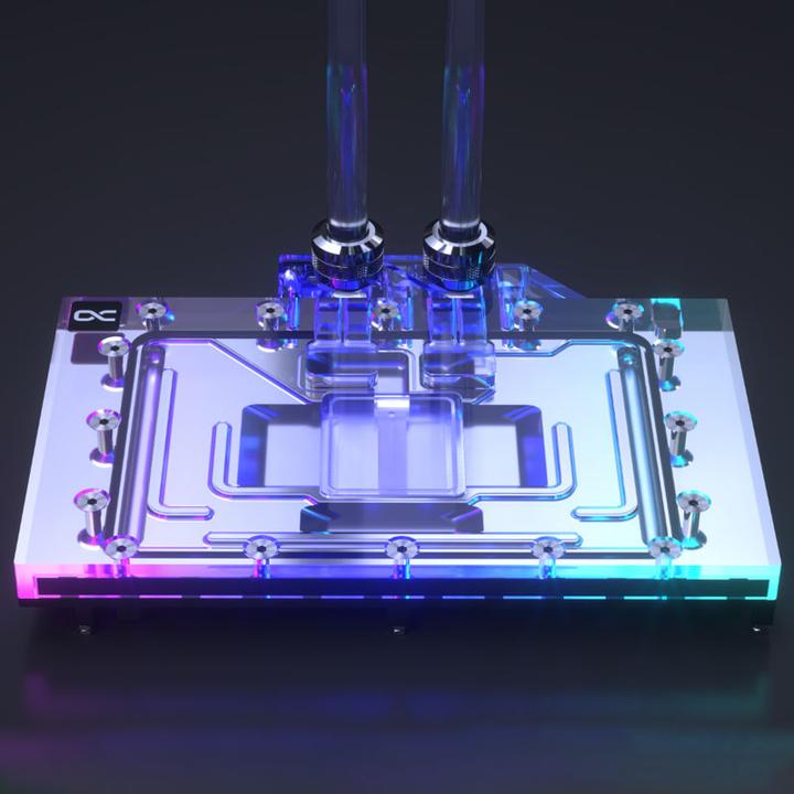 Produktbild Alphacool Eisblock Aurora Acryl GPX-N RTX 4080 Reference Design mit Backplate