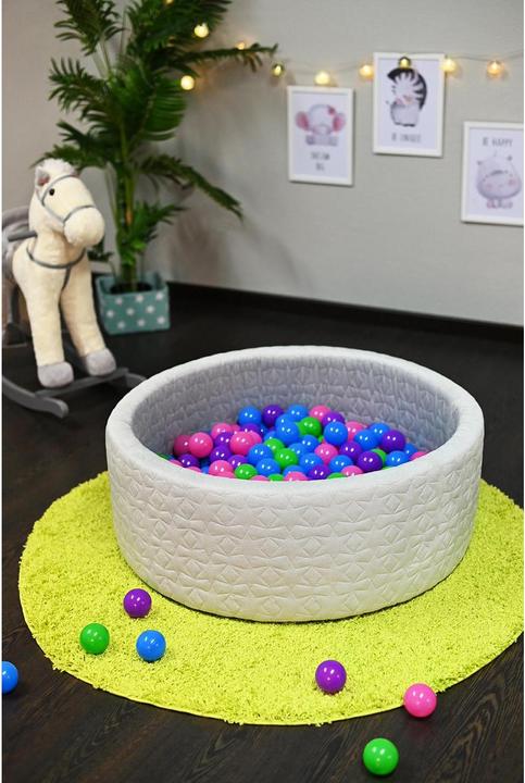 Immagine prodotto Knorrtoys Palline da bagno morbide - "Cosy geo grey" 300 palline softcolor