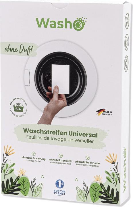 Immagine prodotto Washo Strisce di lavaggio Made in Germany (60 Cicli di lavaggio, Salviette)
