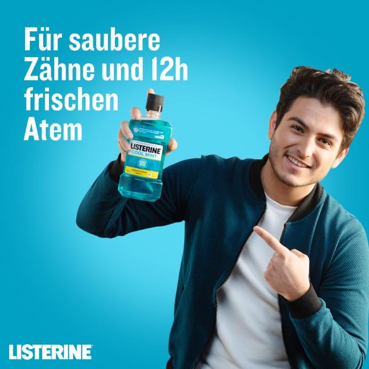 Actual product image Listerine Mouthwash Cool Mint (600 ml, Mouthwash)