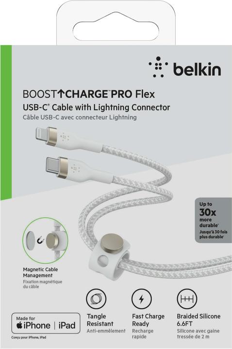 Actual product image Belkin USB C — Lightning (2 m, USB 3.2 Gen 1)