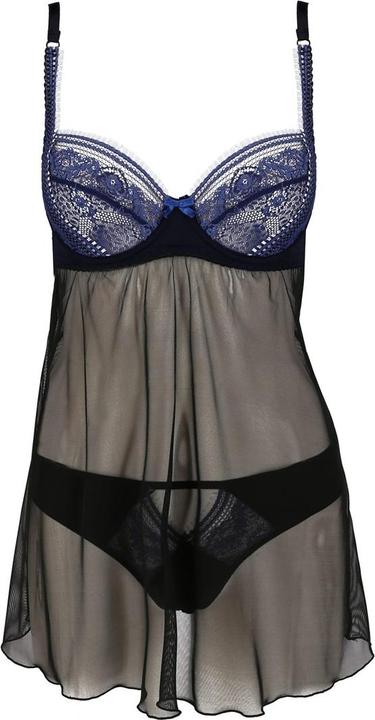 Actual product image Passion black/blue chemise Gisele - XXL/XXXL (XXL)