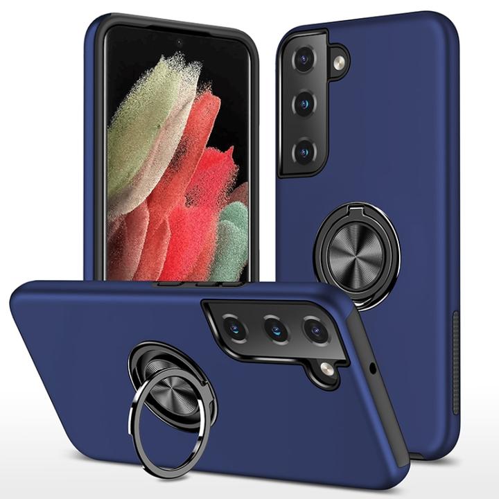 Produktbild AM-Handyzubehör Hülle mit Ring Samsung Galaxy S23 Plus - Marineblau (Samsung Galaxy S23+)