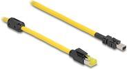 Actual product image Delock Kabel RJ45 Stecker Cat.6 zu Mini I/O 8 Pin D-Form Typ (S/STP, CAT6, 5 m)