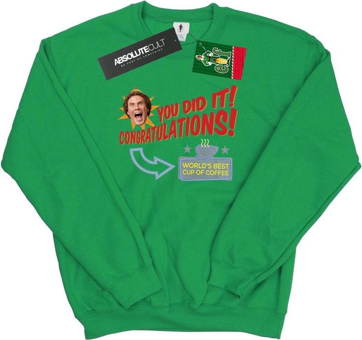 Elf World's Best Coffee Sweatshirt (S)