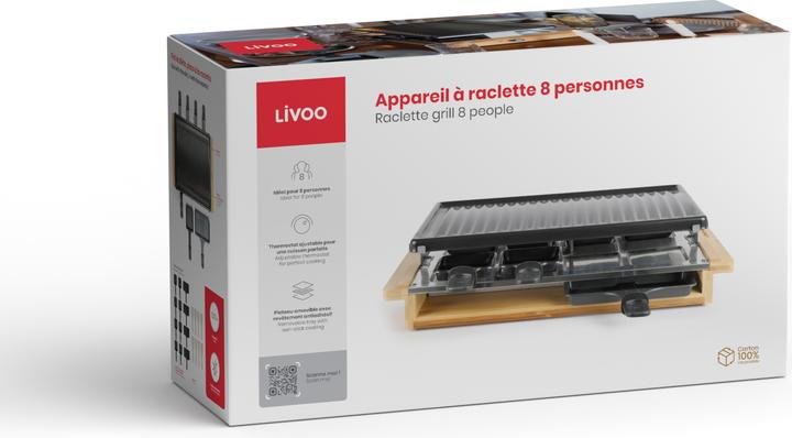 Actual product image Livoo Raclette grill 8 persons