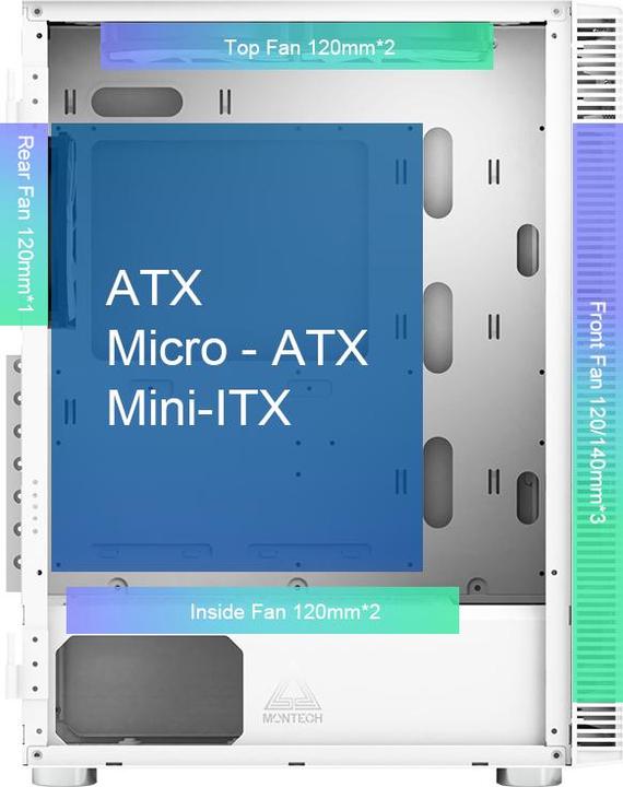 Produktbild Montech X3 Glass (Mini-ITX, mATX, ATX)