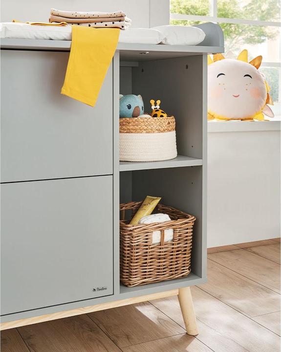 Produktbild Pinolino Kinderzimmer-Set 'Dusk' breit, 2-tlg. (Babybett, Wickelkommode)
