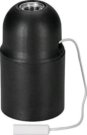 Immagine prodotto Schaum 212071EL Presa isolata E27 nera con interruttore a strappo 2 pz.