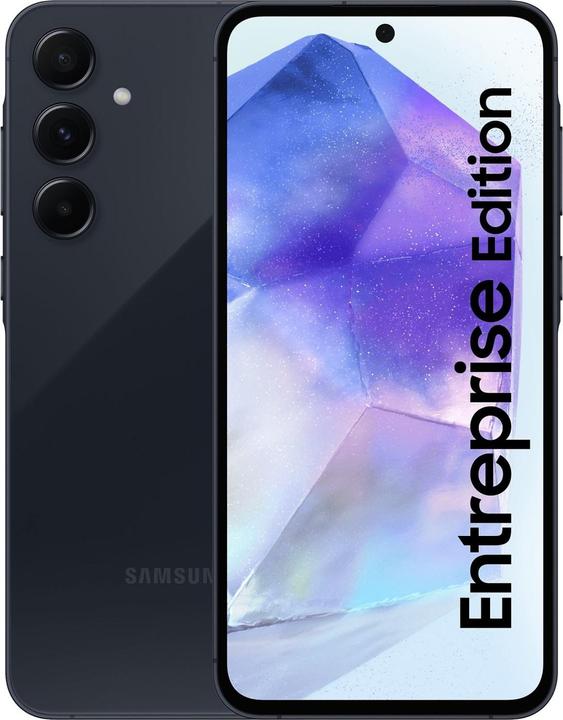 Produktbild Samsung Galaxy A55 Enterprise Edition (128 GB, Awesome Navy, 6.60", Hybrid Dual SIM + eSIM, 50 Mpx, 5G)