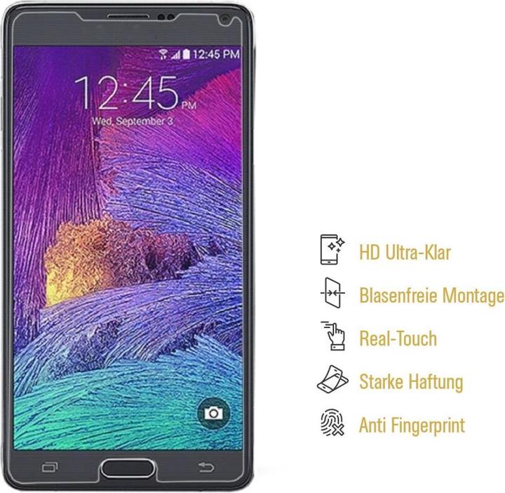 Actual product image Protectorking 3x Displayschutz HD Klar (3 Piece, Samsung Galaxy Note 4)
